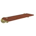 thumbnail image 2 of Washington Square Collection 16-in Solid IPE Ironwood Shelf in Satin Nickel, 2 of 5