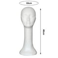 thumbnail image 7 of Meoldis Female Long Neck Foam Mannequin Head, White Foam Wig & Hat Display Stand for Photography and Styling, 7 of 7