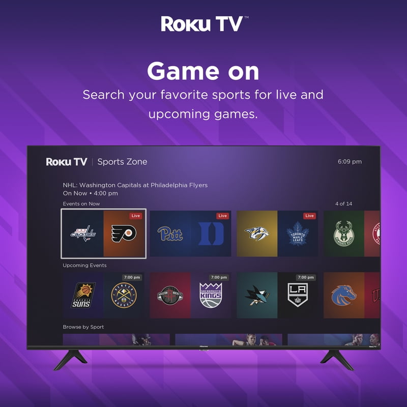 Hisense 32-Inch Class H4 Series HD Roku Smart TV (32H4030F3) - 720P HD LCD Screen, LED TV, DTS TruSurround Sound, Motion Rate 120, Gaming Mode gallery view