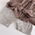thumbnail image 6 of LYMAYTER ‌Infant Baby Boys Girls Sleeveless Button Down Jumpsuit Striped Romper Summer Fall Wear‌ 3-24M, 6 of 8