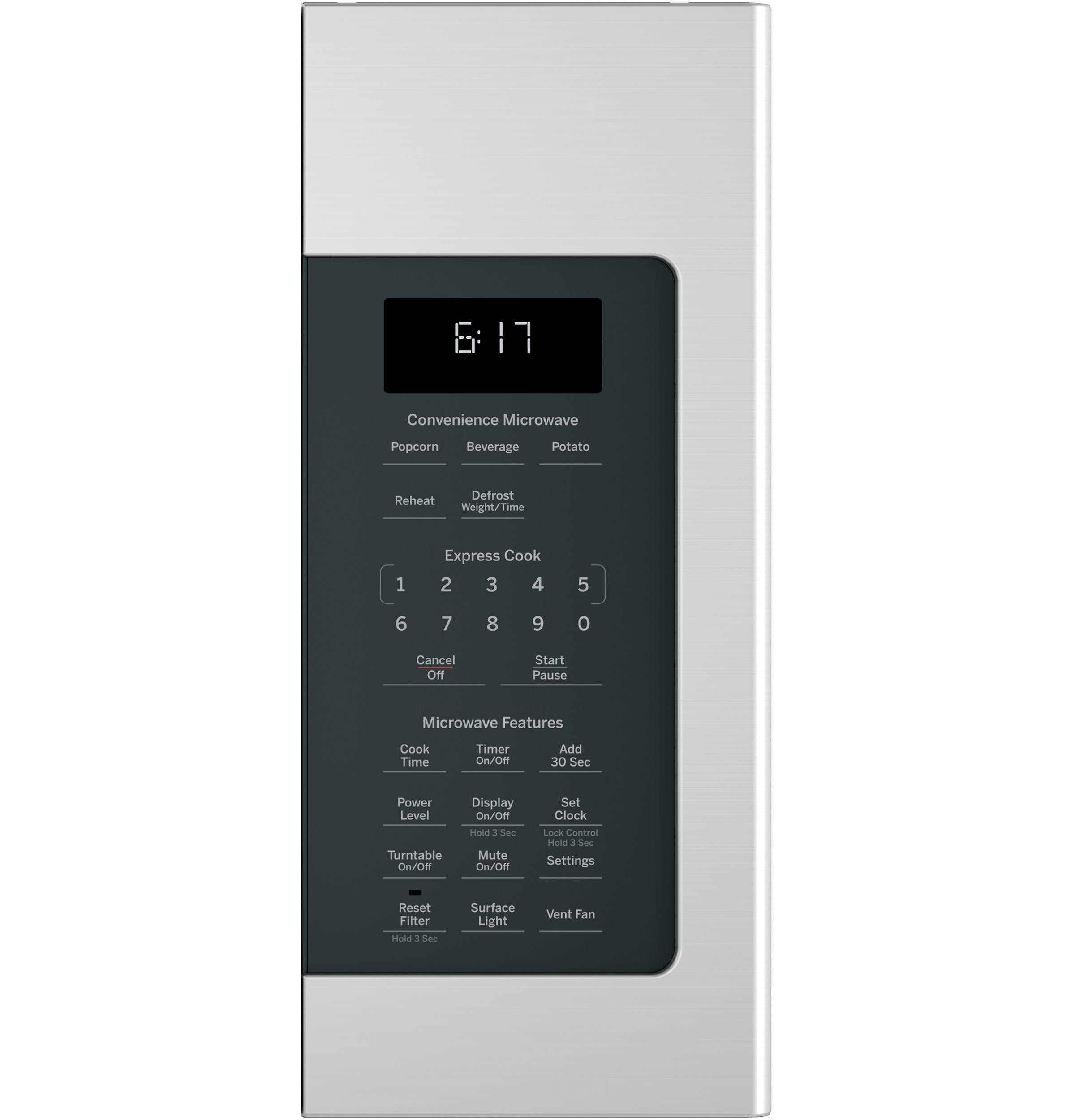 GE® 30 1.7 Cu. ft. 1000 Watts Over-The-Range Microwave Oven Model JVM6172SKSS in Stainless Steel.
