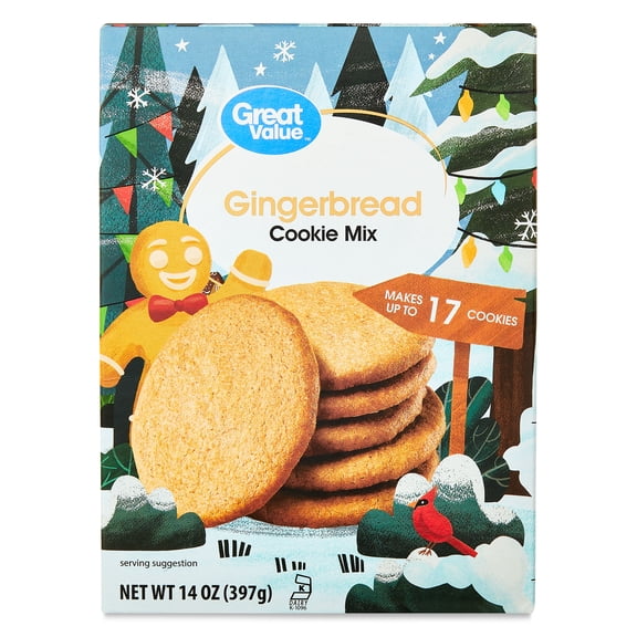 Great Value Holiday Gingerbread Cookie Mix, 14 oz