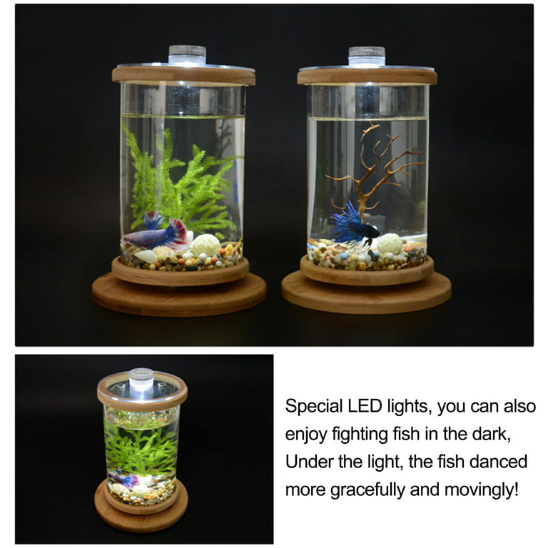 OMEM Fish-Shaped Glass Fish Tank - Creative Fish Tank Aquarium Small – OMEM1