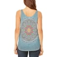 thumbnail image 2 of Halloween Classic Movie Monster Mandala Juniors Flowy Side Slit Tank Top Multi 2XL, 2 of 2