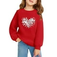 thumbnail image 3 of Valentine'S Day Bnwani Sweatshirt Girls Cotton Crew Neck Long Sleeve Sweatshirt Cute Printed Tops Pullover, 3 of 3