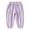 Purple, variant on Gfyviroh 3-10 Y Toddler Kids Cotton Pants Little Girls Pleated Cuffed Pants with Pockets Soft Elastic Waist Sport Pants