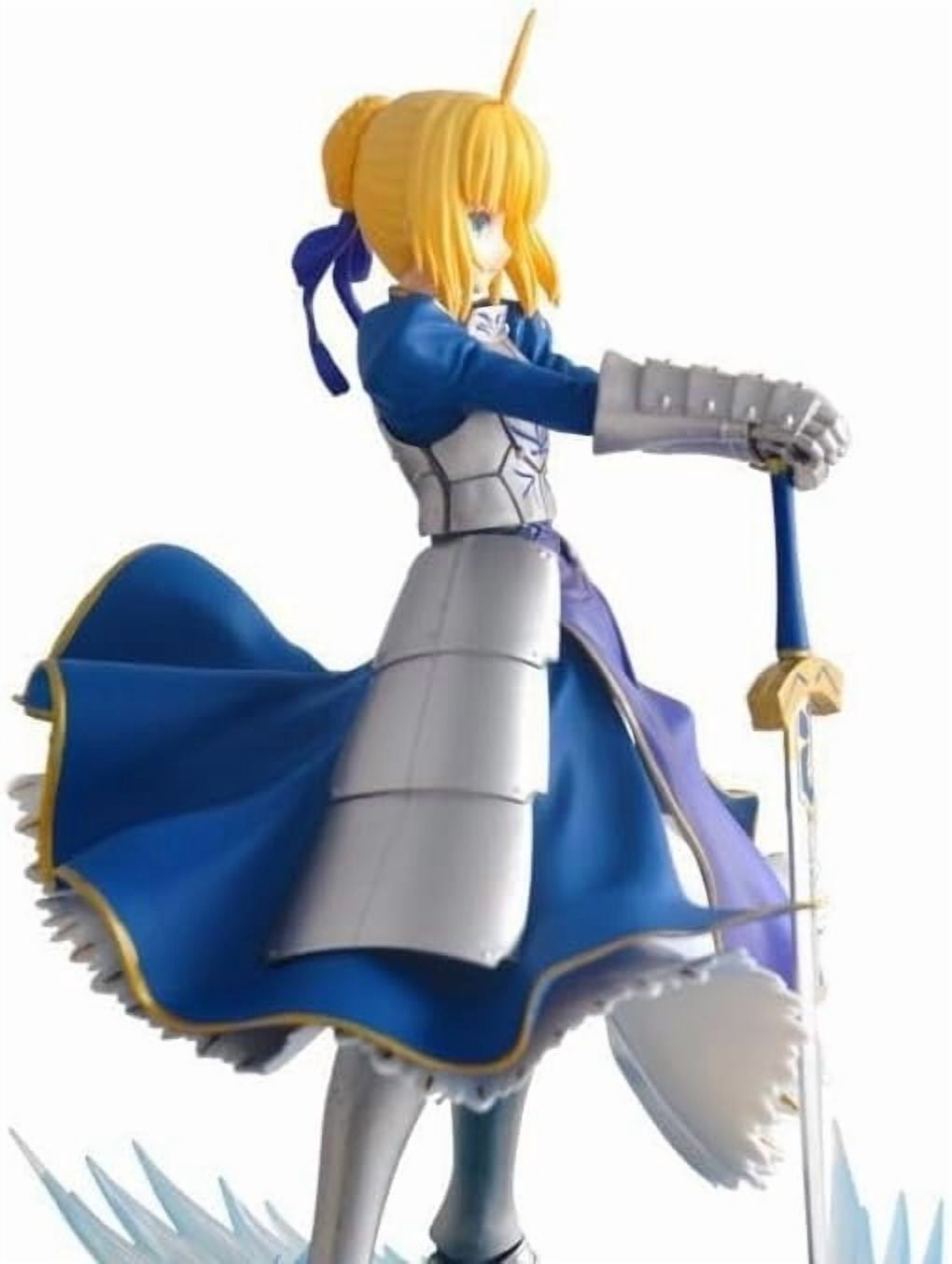 Saber Figure, Standing Knight Saber Action Figures 23cm/9.1inch Handmade Anime Model Game Character Statue Collection Decoration Gift
