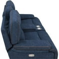 thumbnail image 4 of E-Motion Furniture Fabric Power Back Recliner Loveseat w/Console in Navy Blue, 4 of 7