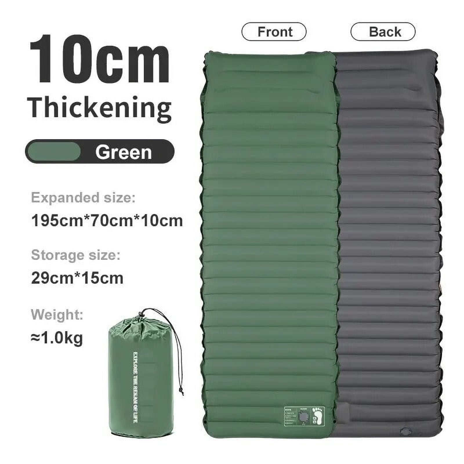 CHUNYAN Ultralight Self-inflating Air Mattress Thicken Sleeping Pad Splicing Inflatable Bed Beach Picnic Mat Camping Tent Air Cushion