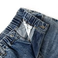 thumbnail image 4 of KIDSCOOL SPACE Big Girls Jeans, 5-14T Simple Design Boys Ribbed Waist Denim Pants,Light Blue,13-14 Years, 4 of 6