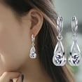 thumbnail image 3 of Xinyolin 3 Pcs/Set Lady Earrings Lightweight - Shiny Faux Crystal Exquisite Women Necklace for Gift, 3 of 8