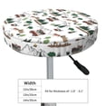 thumbnail image 4 of KLL Camping Caravan 2 Round Bar Chair Cushion Cover 12 inch ,Bar Stool Protector with Elastic, Soft Washable, 4 of 6