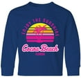 thumbnail image 3 of Inktastic Summer Enjoy the Sunshine Cocoa Beach Florida in Pink Long Sleeve Youth T-Shirt, 3 of 5