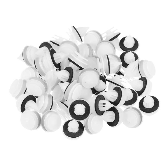 Unique Bargains 50 Pcs Door Trim Panel Clips Fastener Rivet Door Trim Panel Clip with Sealer for Mazda 3 No.GJ6R68ABX