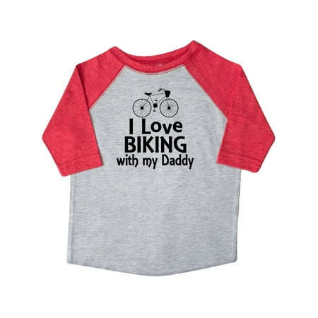 

Inktastic I Love Biking with Daddy Gift Toddler Boy or Toddler Girl T-Shirt