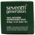 thumbnail image 2 of Seventh Generation Drawstring Kitchen Trash Bags 13 Gal, 20 Bags Packaging May Vary, 2 of 3