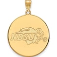 thumbnail image 1 of 14K Yellow Gold 14Ky Logoart North Dakota State Xl Disc Pendant (32 X 25) Made In United States 4y002nds, 1 of 5