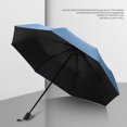 thumbnail image 2 of Compact Black Vinyl Umbrella with Reverse Fold, 8-Rib Manual Open/Close, 99cm Wide for Full Coverage, Ideal for Rain or Shine, Portable and Durable Design, 2 of 6
