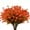 Brown Orange, variant on Sinhoon 6PCS Artificial Flowers, Fake Artificial Greenery UV Resistant No Fade Faux Plastic Plants for Wedding Indoor Outdoor Home Garden Office Table Vase (Brown Orange)