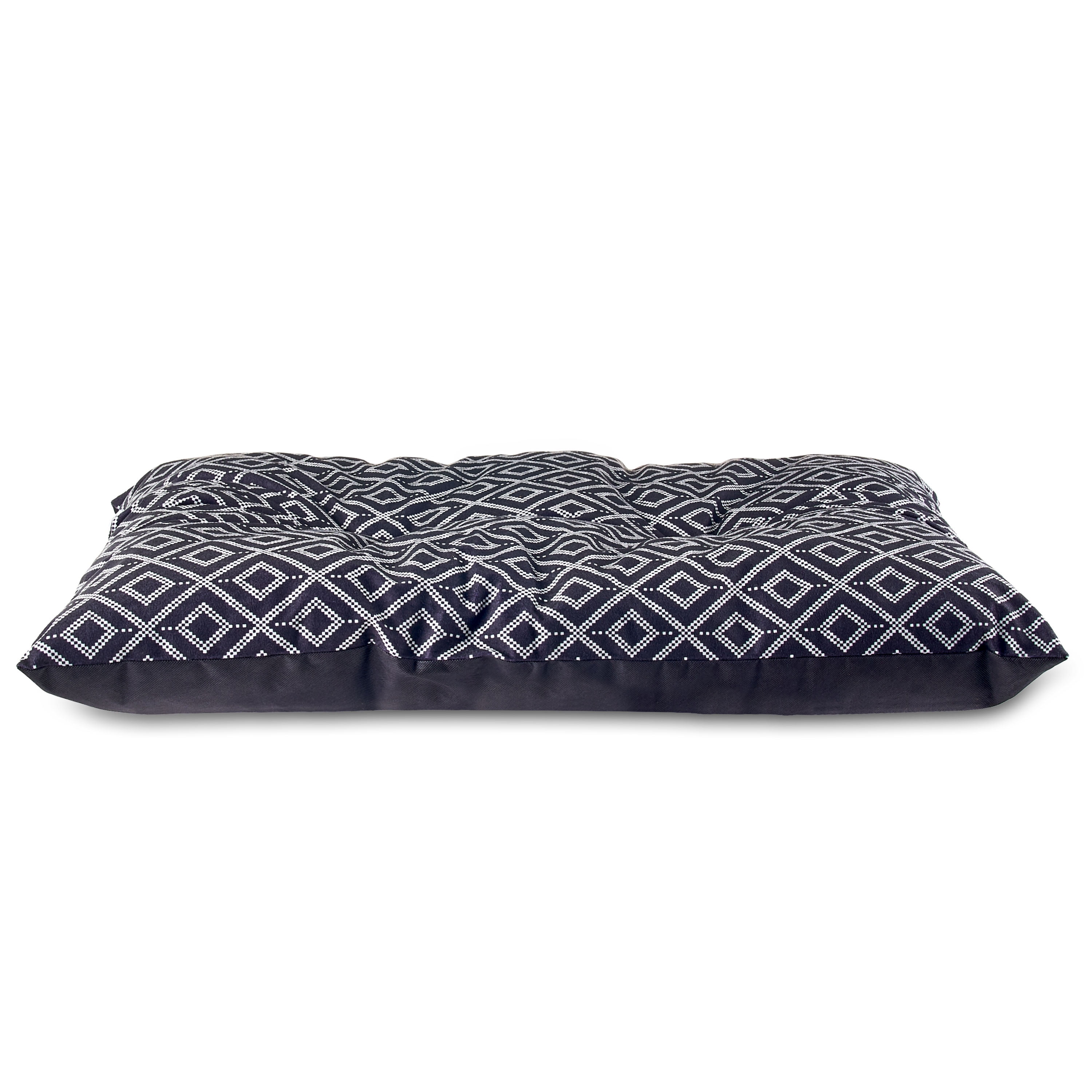 (3 pack) Vibrant Life Medium Dog Bed, Plush Pillow Bed For Medium Breeds, Medium, 36" x 26", Black