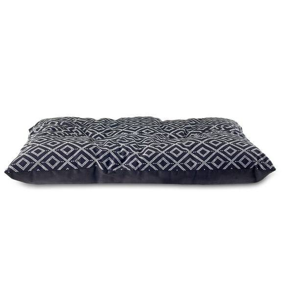 Vibrant Life Medium Dog Bed, Plush Pillow Bed For Medium Breeds, Medium, 36" x 26", Black