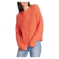 thumbnail image 5 of 1.State Womens Textured Cozy Mock Sweater Orange S, 5 of 13