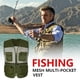 thumbnail image 3 of Neries Chaqueta de pesca de verano con bolsillos delanteros Tamaño múltiple CHEIST CHAIST CHAIST OUTERWAR VESTIDOS Vestidos de juegos de juegos al aire libre Accesorios Green / L Scienceny OD003201-17, 3 of 7