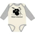 thumbnail image 3 of Inktastic Future Drummer Boys or Girls Long Sleeve Baby Bodysuit, 3 of 5