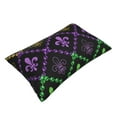 thumbnail image 3 of Daiia Mardi Gra Geometric Bedding Waterproof Pillow Protector Zippered Queen – Bed Bug Proof Pillow Encasement-14"x20", 3 of 9