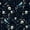 Navy Teal Black, variant on Homewish Halloween Pink Bat Twin Quilt Set,Floral Vine Print Twin Coverlet Set,Black Blush,2-Piece