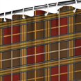 thumbnail image 3 of Brown Red Yellow Plaid Checkered Pattern Shower Curtain 84"x72" ,Bathroom Decorative Shower Curtains Set with 12 Hooks,Modern Waterproof Washable Shower Curtain, 3 of 6