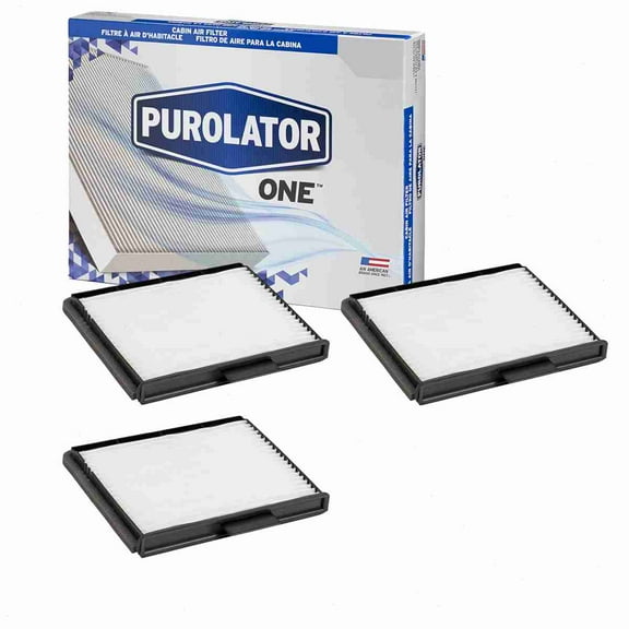 3 pc Purolator ONE C45384 Cabin Air Filters for HVAC Heating Ventilation Air Conditioning Vent Filters Fits select: 1997-2004 FORD F150, 1999-2004 FORD F350