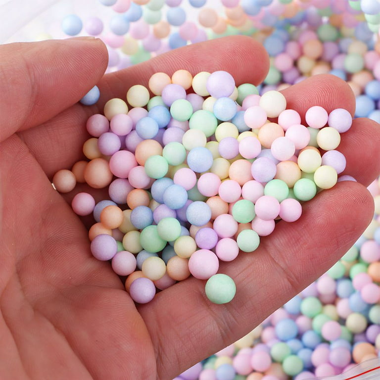 Mini Rainbow Polystyrene Balls (Pack of 30g) Craft Supplies