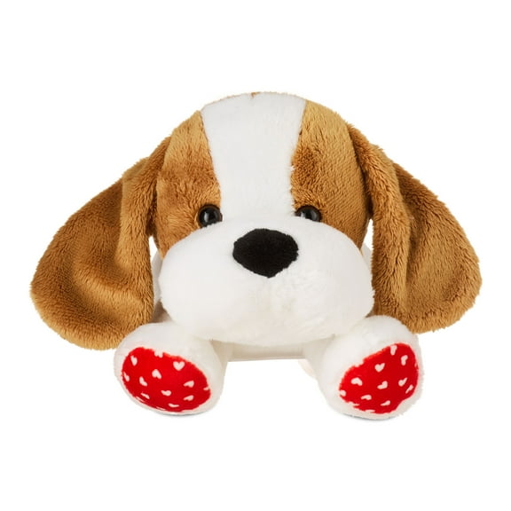 Small Beagle Plush, Brown and White, 6", Valentine's Day by Way To Celebrate