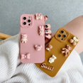 thumbnail image 2 of Fundas de teléfono con osos 3D para iPhone, carcasa trasera de silicona suave para iPhone 11, 12, 13, 14 Pro Max, X, XR, XS Max, 7, 8, 6, 6s Plus, Se 2020 Fivean unisex, 2 of 2