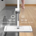 thumbnail image 4 of Microfibre Floor Mops 360° Rotatable Flat Floor Mops with 4 Replaceable Mop Pads Reusable Washable Cleaning Mops Set Wet Dry Dust Mop for Bathroom Kitchen Wall Floor, 4 of 9