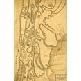 thumbnail image 2 of Vintage Maps 17x24 White Modern Wood Framed Museum Art Print Titled - Road from Kings Bridge to White Plains 1778, 2 of 4