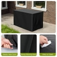 thumbnail image 5 of Nuu Garden Fire Pit Cover Rectangular Water-Resistant Oxford Fabric with PVC Coating 43'' L x 24'' W x 25'' H Outdoor Fire Pit Table Cover for Rectangular Fire Pit, Black, 5 of 9