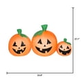 thumbnail image 3 of Airblown Inflatables 4.5FT Wide Halloween Inflatable Pumpkin Trio Scene, 3 of 6