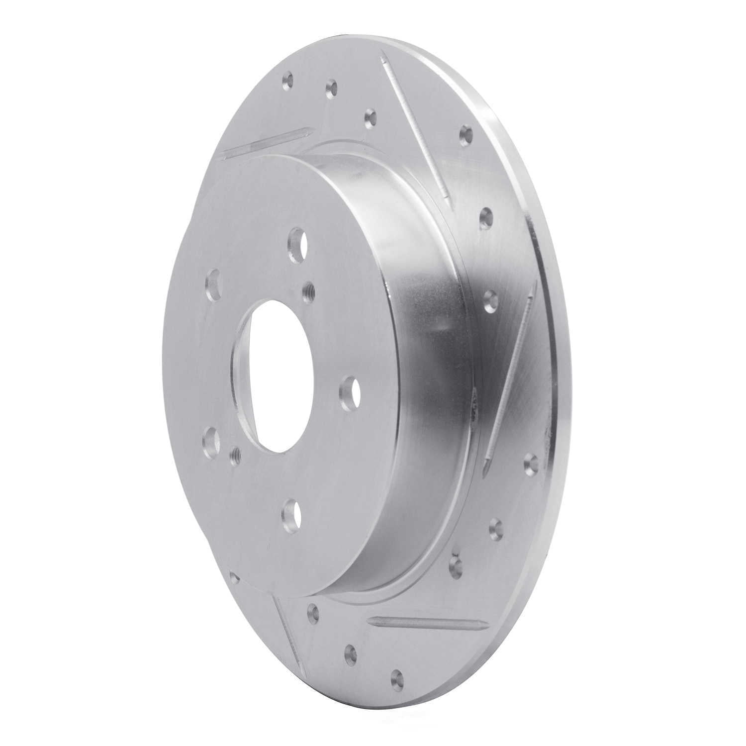 Dynamic Friction Company 631-01005R DFC Brake Rotor - Drilled And Slotted - Silver