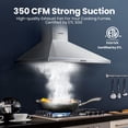 thumbnail image 2 of Campana extractora Comfee CVP36W4AST Pyramid de 90 cm con 350 m³/h de acero inoxidable, 2 of 9