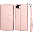 thumbnail image 4 of iPhone 16 E 2025 Case,for iPhone 16 E 6.1" Wallet Phone Case,Takfox PU Leather Magnetic Detachable Card Holders Shockproof Kickstand Protective [Flip Folio Cover] for iPhone 16 SE4 - Pink, 4 of 10