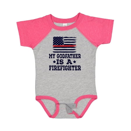 

Inktastic Firefighter Godfather Fireman Gift Baby Boy or Baby Girl Bodysuit