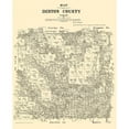 thumbnail image 3 of Gast 12x14 Black Modern Framed Museum Art Print Titled - Denton Texas Landowner - Gast 1879, 3 of 5