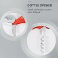 thumbnail image 5 of 5 Pack Corkscrew Heavy Duty Wine Opener Set with Foil Cutter and Bottle Opener Wine Key for Waiters,Home, 5 of 8
