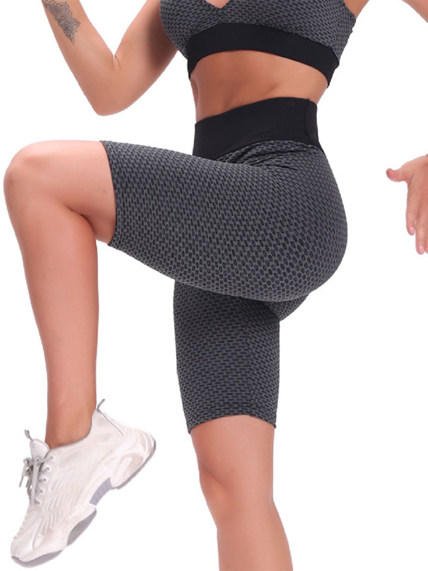 Sports Lace Rib Fabric Yoga Pants Shorts Women/'s Slimming Casual Pants Women/'s Running Yoga Fitness Hot Pants