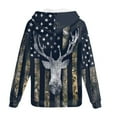 thumbnail image 4 of Suhoaziia Men's Full Zip Thin Hoodie Zippered Hunting Camo Forest Oak Deer Slim Fit Long Sleeve Lightweight Sweatshirt with Kanga Pocket Size 5XL, 4 of 5