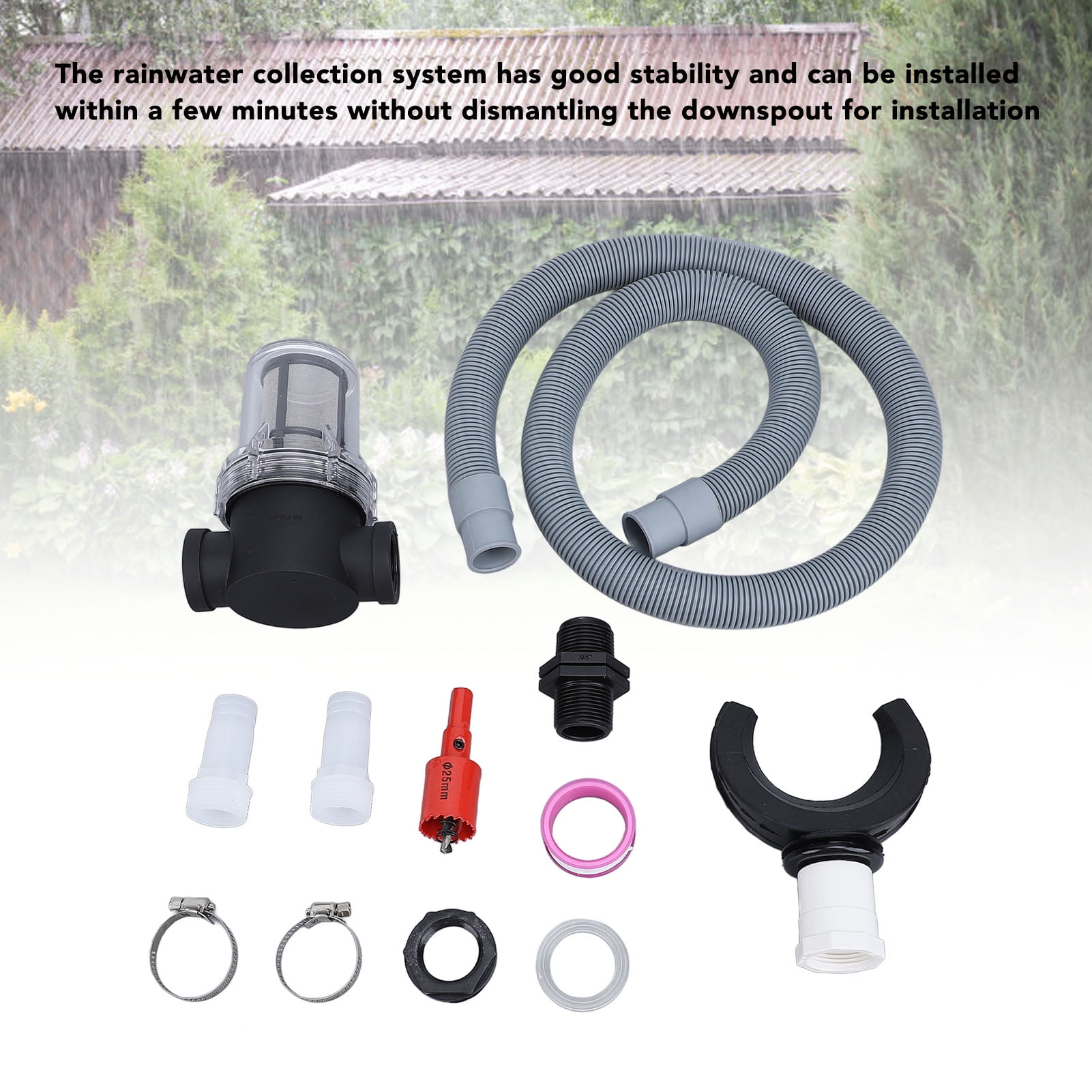 Rain Barrel Collection System, Efficient Water Harvesting For Garden Use