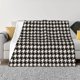 thumbnail image 1 of Fotbe Black and white houndstooth Manta de Franela con Estampado, Manta Ultrasuave para Cama, Sofá, Auto, Hipoalergénica y Antibolitas-50"x40", 1 of 6