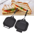 thumbnail image 3 of Double Sided Frying Pan, Aluminum Alloy Hot Maker Cooking Pan Pancake Pan for Breakfast Panini Waffle, 3 of 9